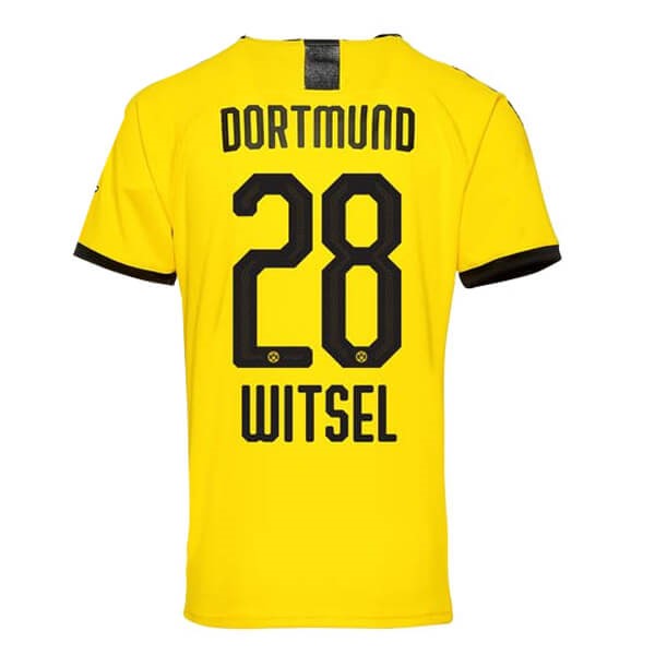 Tailandia Camiseta Borussia Dortmund NO.28 Witsel 1ª 2019-2020 Amarillo
